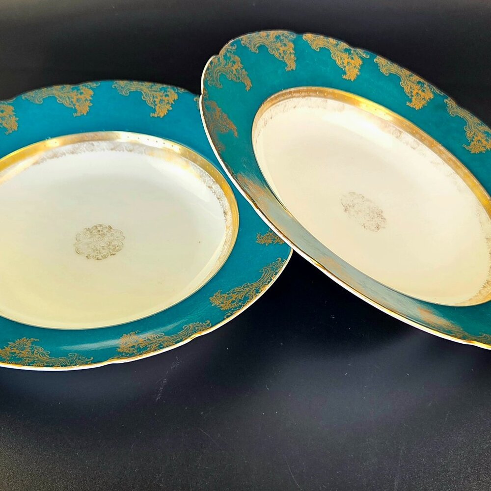 Vintage Royal Austria – Scalloped Soup Bowls – Set of 2